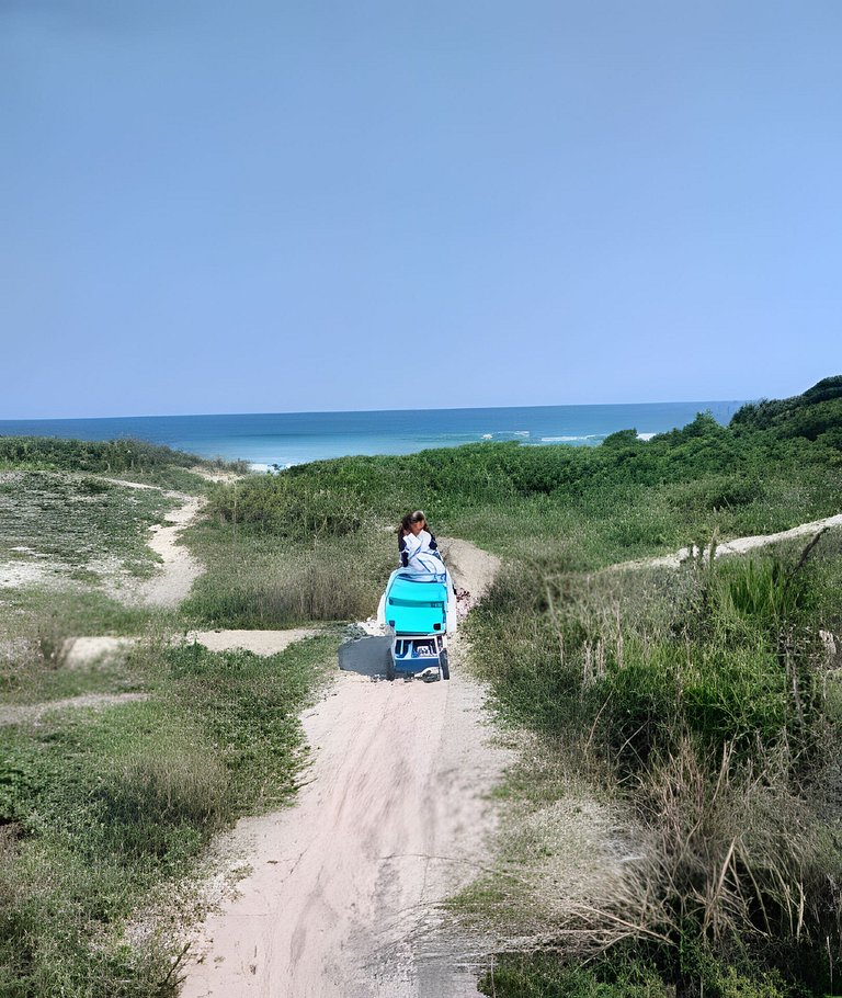 Campeche VIP: Conforto e espaço na rua da praia.